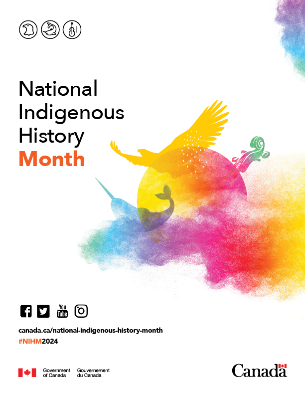 June is National Indigenous History Month, an opportunity to acknowledge and honour the histories, cultures, traditional knowledge, and resilience of First Nations, Inuit, and Métis. Show support by joining the conversation on social media with the hashtag #NIHM2024.