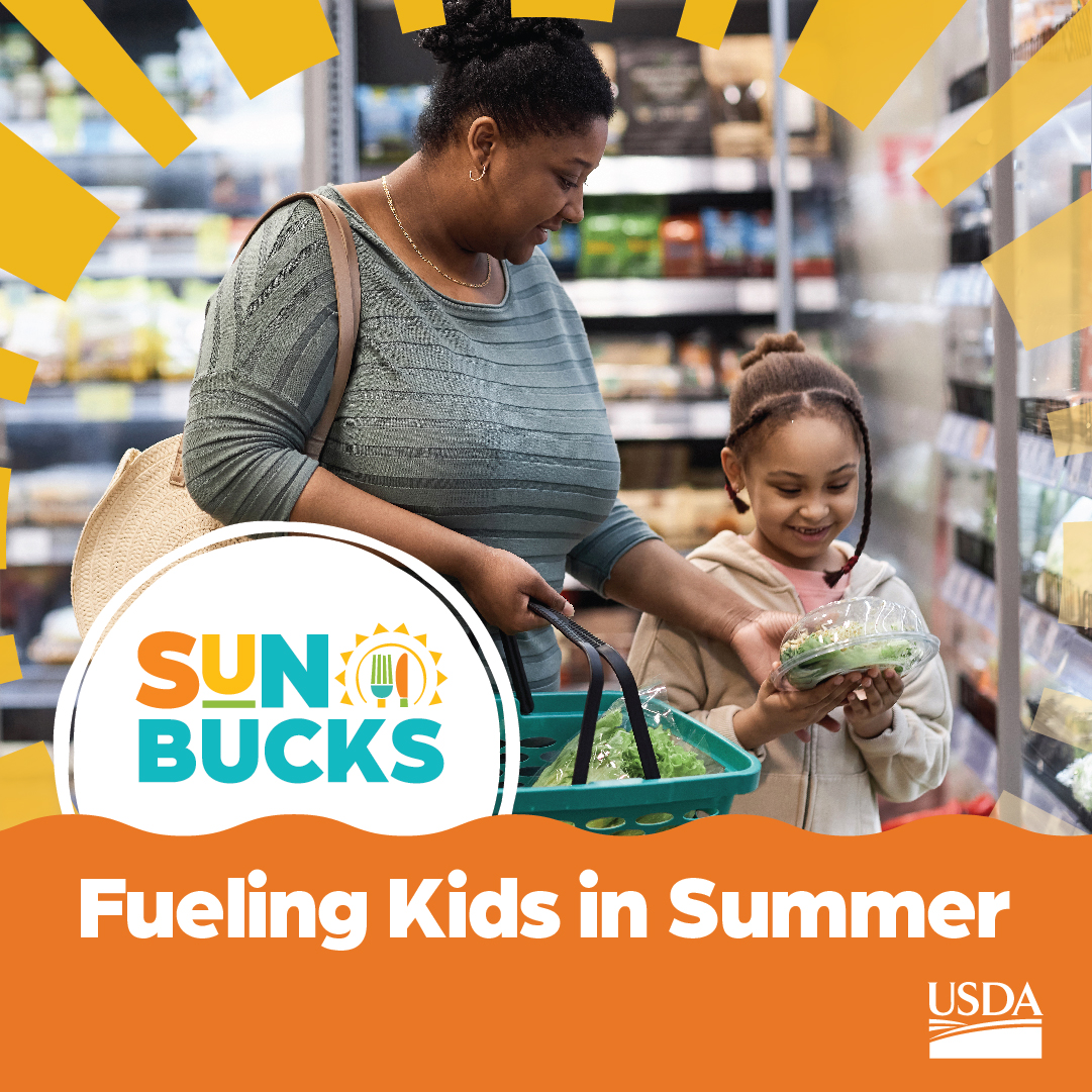 USDA_FNS's tweet image. SUN Bucks is a new grocery benefit that offers families $120 per eligible child during the summer. Find shareable materials to help spread the word: fns.usda.gov/summer/promoti… #SUNBucks #SUNPrograms #SummerNutrition