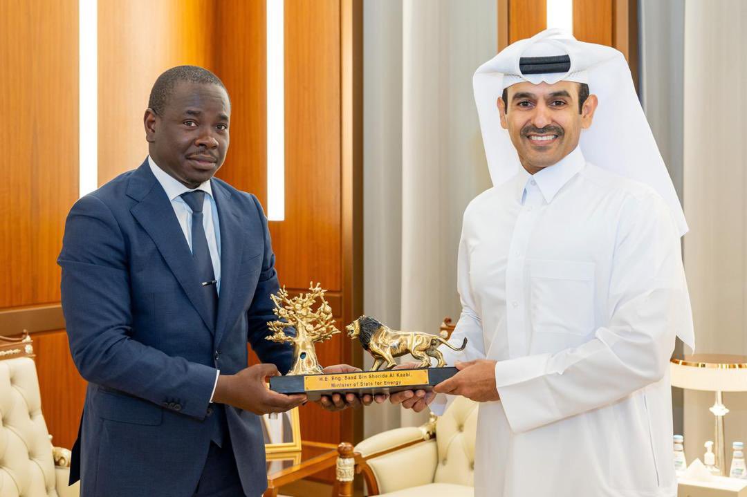 Mepmsenegal's tweet photo. 🇸🇳 Ce Dimanche 02 Juin 2024, M. Biram Soulèye DIOP, le Ministre du Pétrole, de l’Énergie et des Mines a été reçu en audience par M. Saad Bin Sherida Al Kaabi Ministre d'Etat chargé du Pétrole au Qatar à Doha. Les échanges ont porté sur des pistes de coopération bilatérale. https://t.co/mzrh7bdpKQ