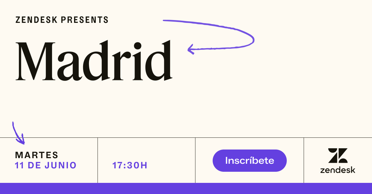 ab3cerra's tweet photo. 🚀 ¡No te pierdas el próximo evento @Zendesk Presents en Madrid el 11 de junio! Únete a nosotros para una jornada llena de aprendizaje, networking y descubrimientos sobre cómo llevar la experiencia del cliente al siguiente nivel. #ExperienciaDelCliente https://t.co/LRnhVKR3R6 https://t.co/OqJzG8BFTV