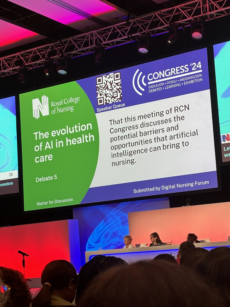 Fantastic debate at #RCN24.  anyone that states that #nurses don’t want to be involved in #digital developments needs to watch this and realise this NEEDs to be developed with them