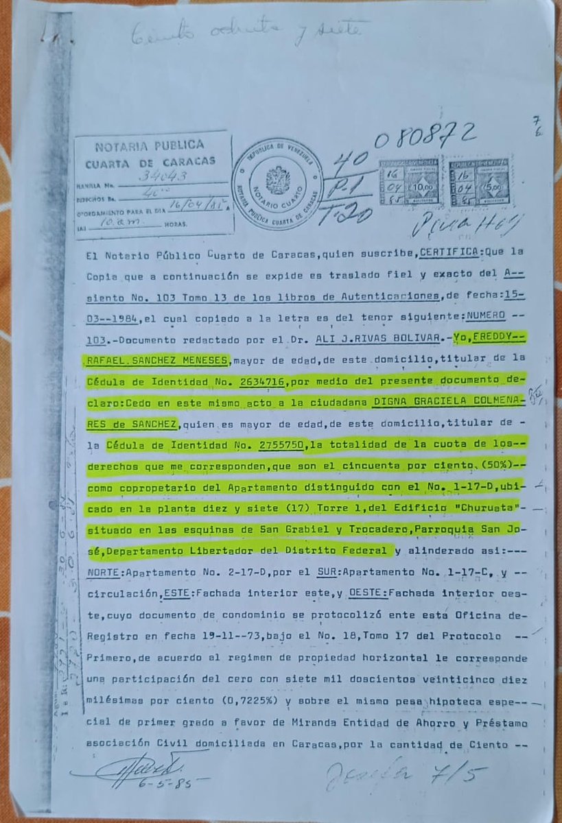 edifchuruata's tweet photo. @TarekWiliamSaab @NicolasMaduro @dcabellor Para este caso desalojo arbitrario apartamento 1-17D del Edificio churuata, Aquí coloco Documentos de Derechos de sucesión del inmueble. Anexo los PDF en link
PDF 1) https://t.co/VRyDmR3DCc
PDF 2) https://t.co/imhJrfnUTi https://t.co/LP1YrrcDYc