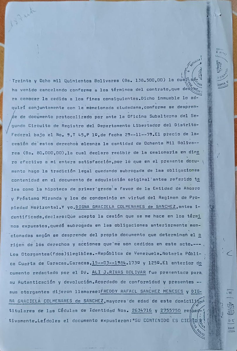 edifchuruata's tweet photo. @TarekWiliamSaab @NicolasMaduro @dcabellor Para este caso desalojo arbitrario apartamento 1-17D del Edificio churuata, Aquí coloco Documentos de Derechos de sucesión del inmueble. Anexo los PDF en link
PDF 1) https://t.co/VRyDmR3DCc
PDF 2) https://t.co/imhJrfnUTi https://t.co/LP1YrrcDYc