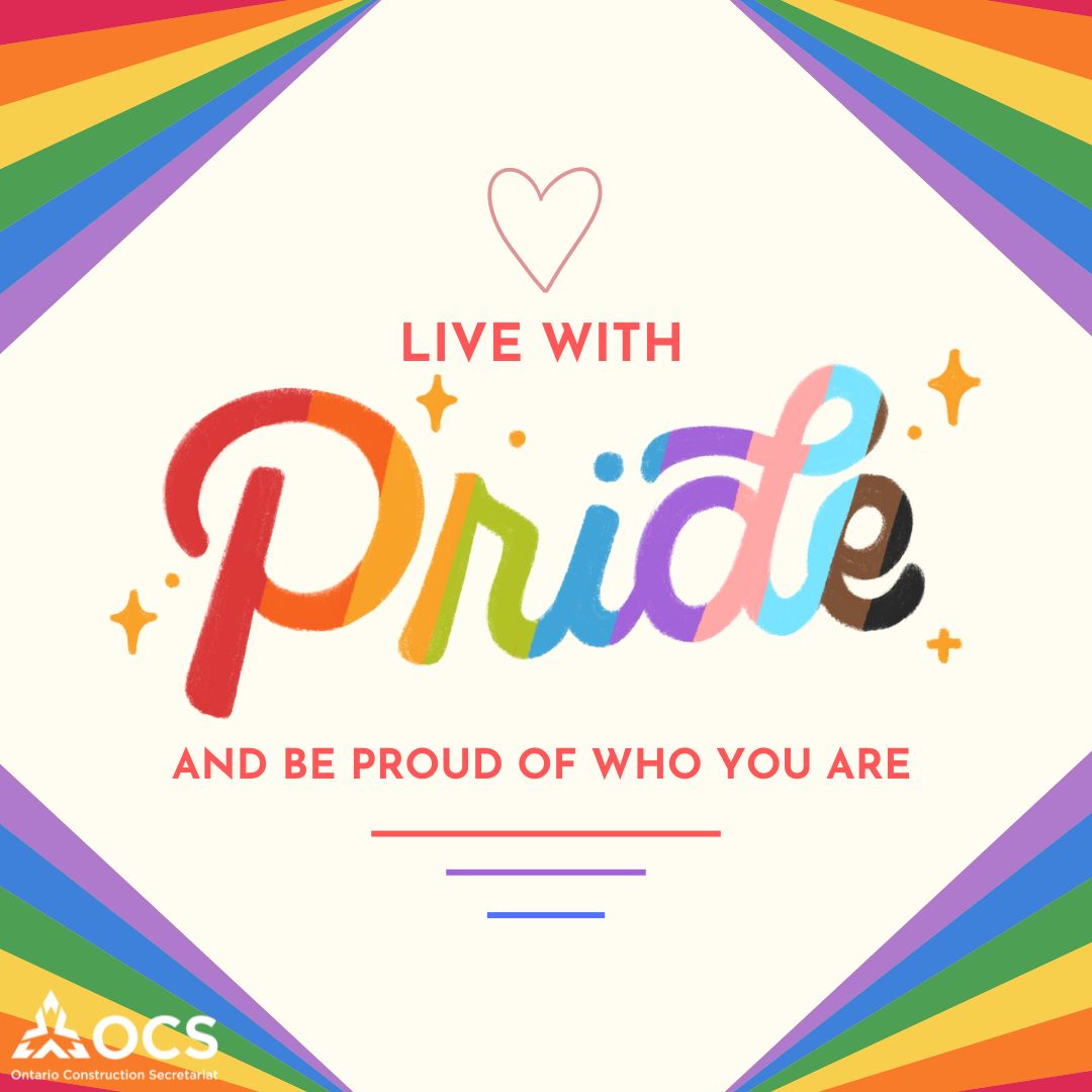 OntConstSec's tweet photo. At The OCS, we believe that every worker deserves a safe & inclusive work environment. Let's continue to build not just structures, but a community where everyone feels safe & valued. 🏗️❤️
#PrideMonth #InclusiveWorkplace #ConstructionPride #UnionProud #UnionSafetyEffect https://t.co/Km8deUea2A