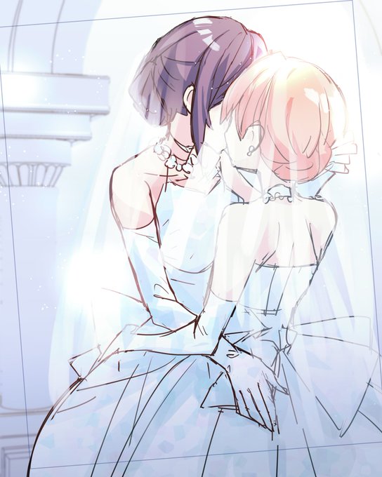 「2girls white gloves」 illustration images(Latest)