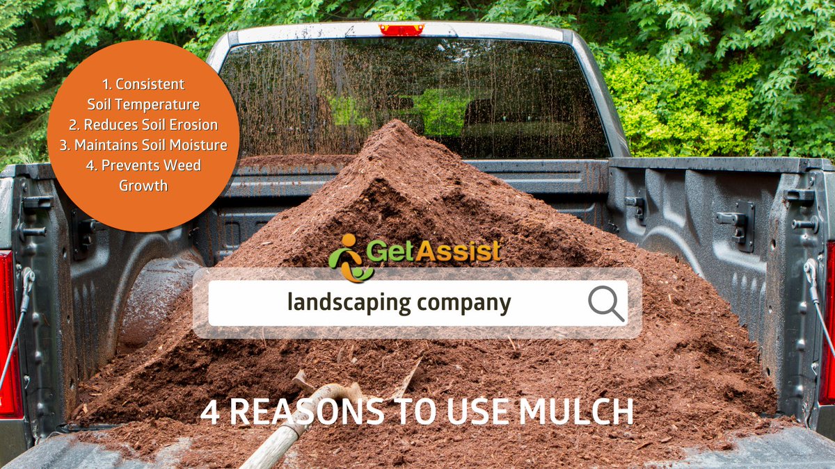 Want to keep your garden & landscaping beds producing throughout the growing season? Cover them with #mulch for better soil and to protect your plants. MAKE A FREE REQUEST on GetAssist for #MulchDelivery, Spreading or to have a #Landscaper to do it all!

app.getassist.com/v2/business-di…