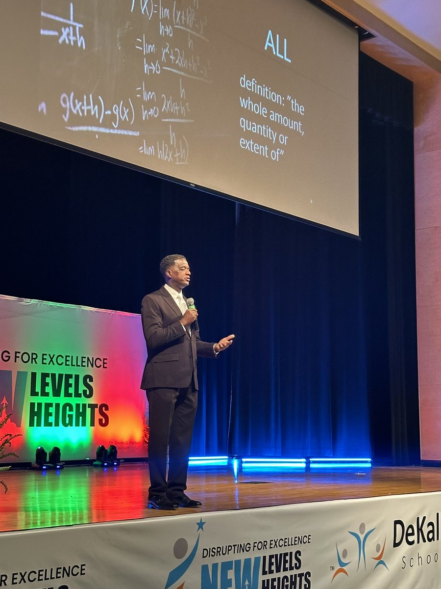 AnisaBusby's tweet photo. Welcome to Dekalb County School District!  We are spending the day at Dekalb’s Leadership Institute. 

Dekalb is Disrupting for Excellence! New Levels! New Heights! 

Kicking it off with the great Dr. Anthony Muhammad @newfrontier21! How do you define ALL? Is ALL really ALL? 

#NewLevelsNewHeights
#Disruptingforexcellence