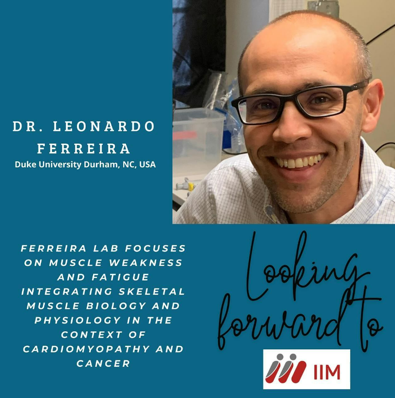 Interuniversity Institute of Myology (@iim_myology) on Twitter photo We are thrilled to announce the fourth guest speaker of the IIM Conference 2024: Dr. Leonardo Ferreira!
<a href="/leofferreira_/">Leo Ferreira</a>
#muscle #physiology #cancer #cardiomyopathy #conference #assisi #science #biology #waitingfor #research We are thrilled to announce the fourth guest speaker of the IIM Conference 2024: Dr. Leonardo Ferreira!
<a href="/leofferreira_/">Leo Ferreira</a>
#muscle #physiology #cancer #cardiomyopathy #conference #assisi #science #biology #waitingfor #research