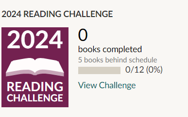 SansomJam's tweet photo. *sigh*

I really picked a bad year to set myself a reading goal, and then start it by reading a 1300 page novel, and have a child. https://t.co/VtspeKTxgZ