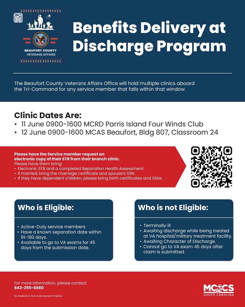 Click the link or scan the QR code to learn more about potential VA benefits.

benefits.va.gov/compensation/d…