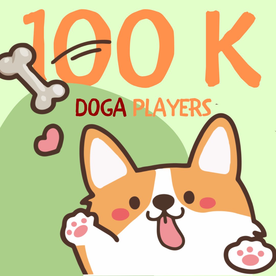 🐶Yaay dear Doga Play community, congratulations to you, one of our main goals has been fulfilled, we are now  100к Doga, but we are not stopping and going on to 1 million. 🎉🎊

Telegram Channel: t.me/DOGA_ON_TON

Telegram Bot: t.me/dogatonbot