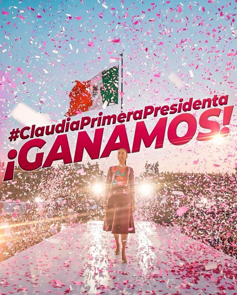 Es un momento trascendental para nuestra nación. La Dra. <a href="/Claudiashein/">Claudia Sheinbaum Pardo</a> sera nuestra primera presidenta, marcando un hito histórico que nos llena de esperanza y orgullo. Su liderazgo y determinación son un ejemplo para todas y todos.

#ClaudiaPrimeraPresidenta #VictoriadelPueblo