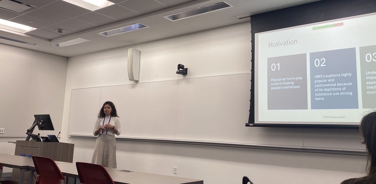 .@Bouzoulay presenting our work "Euphoria's Hidden Voices: Examining Emotional Resonance and Shared Substance Use Experience of Viewers on Reddit" at <a href="/icwsm/">ICWSM</a> workshop: Data for the Wellbeing of Most Vulnerable #DWMV Check out our paper here: workshop-proceedings.icwsm.org/pdf/2024_22.pdf
<a href="/euphoriaHBO/">euphoria</a>