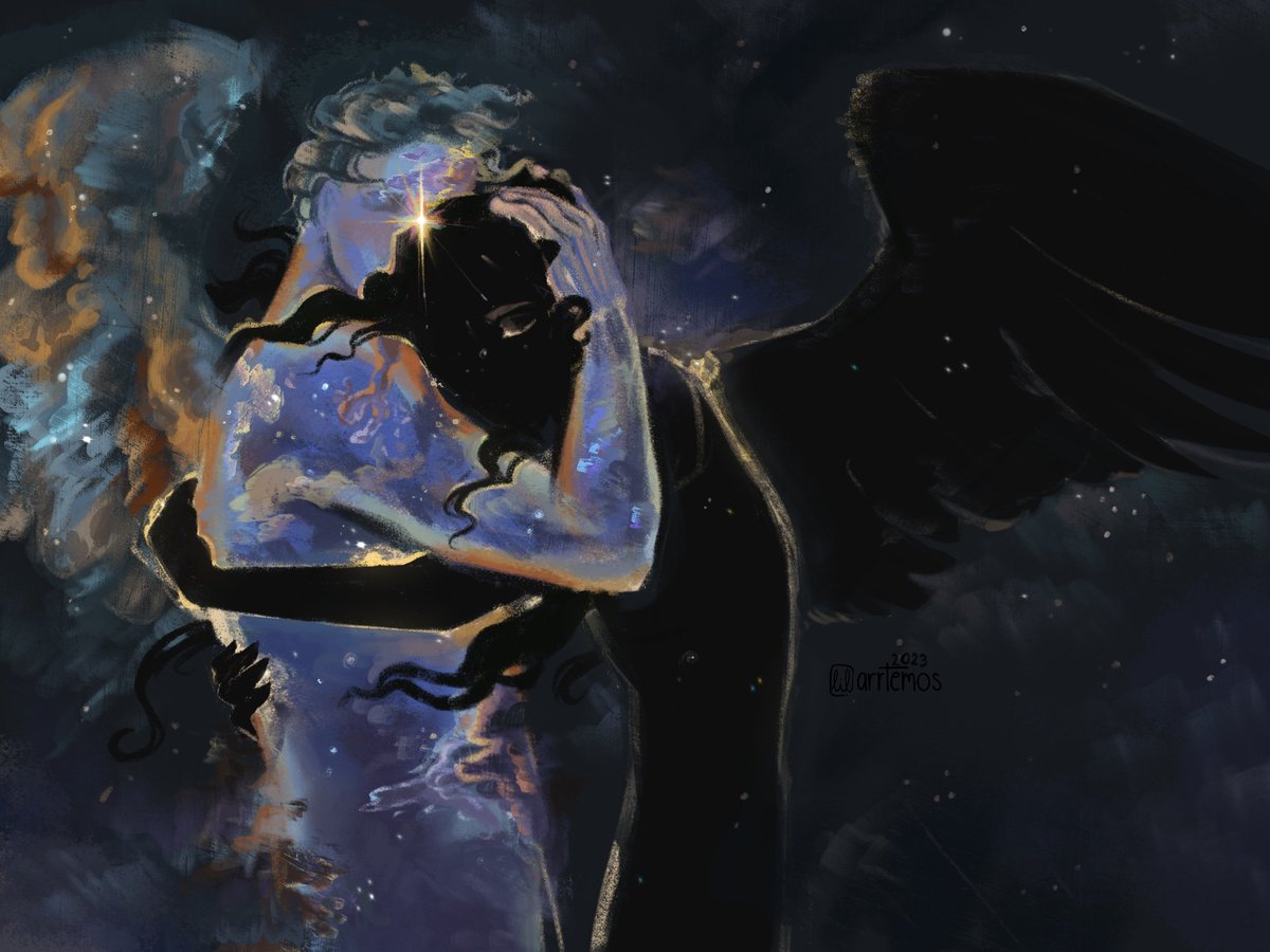 moss (@arrtemos) on Twitter photo Happy pride month!
*gives you the happy ending everyone deserves *
#goodomens #Fanart #Aziraphale #crowley Happy pride month!
*gives you the happy ending everyone deserves *
#goodomens #Fanart #Aziraphale #crowley