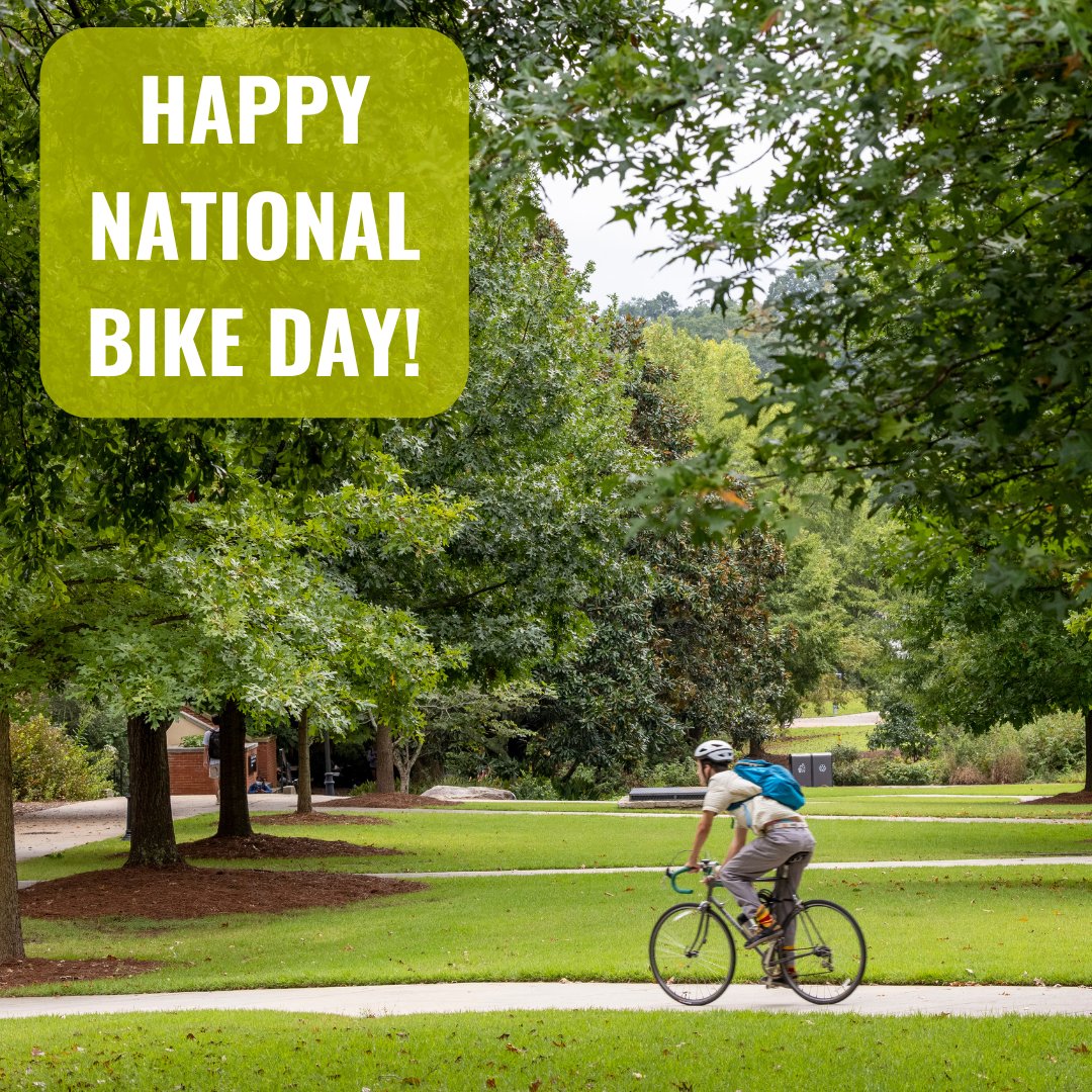 Celebrate National Bike Day in style! Cruise through the great outdoors with Bulldog Bike Share - all at your fingertips with the UGA Mobile App. 🚴‍♂️🍃 #BikeDay #UGA