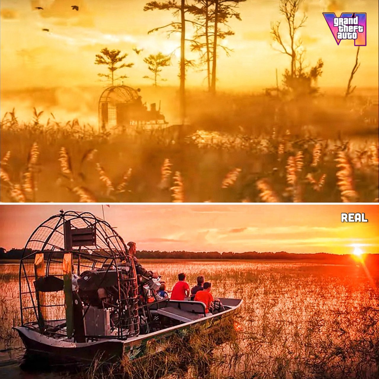 Photo captured in GTA 6 trailer Florida showing night fishing potential