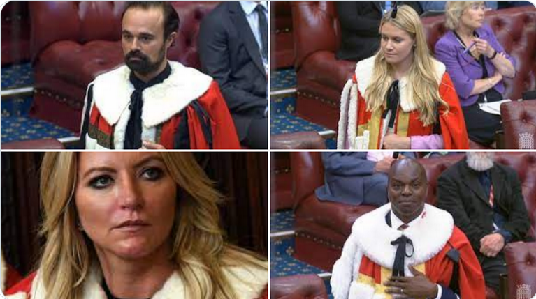 A small selection of the great people we have in The House of Lords. 

Evgeny Lebedev, KGB, Charlotte Owen, Johnson's daughter, Michelle Mone, PPE scammer and Johnson's drinking buddy.      

Like if you want them kicking out. 
RT if you want the House of Lords gone.