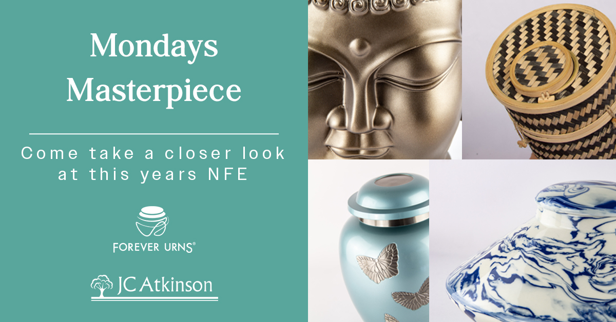 Monday’s Masterpiece –

Excited to unveil teaser images from our new Forever Urns Brochure! See them in person at the National Funeral Exhibition. Don’t forget to grab your copy when there.

Hall 2 - Stand 336

#foreverurns #nfe24 #JCAtkinson