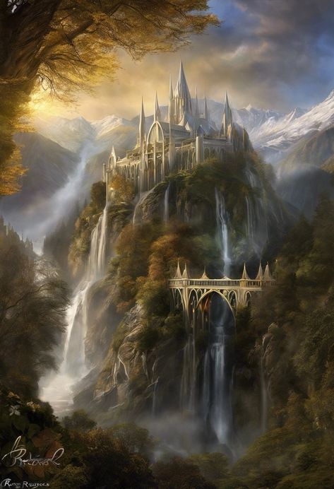 NiftyBuckles's tweet photo. #mythologymonday
#Rivendell the valley of Rivendell, a beacon of hope and wisdom amidst the encroaching darkness. May the light of Eärendil always guide thee. 🌟🌿 #TolkienMagic #MiddleEarth" https://t.co/hKtuq5lPd2