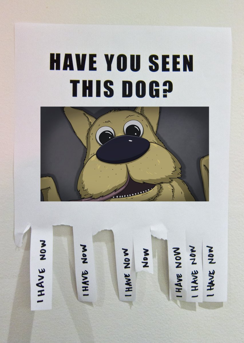 Rumor has it Pancake himself is the one putting up these posters. 🐶

#RobotGentleman #60Seconds #Pancake