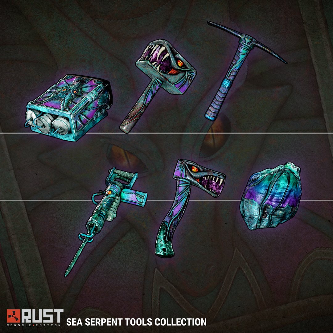 Be one with the Aquageddon! Unleash Hydra onto your tools with the Sea Serpent Tools Collection. Now available in the Skin Store!
