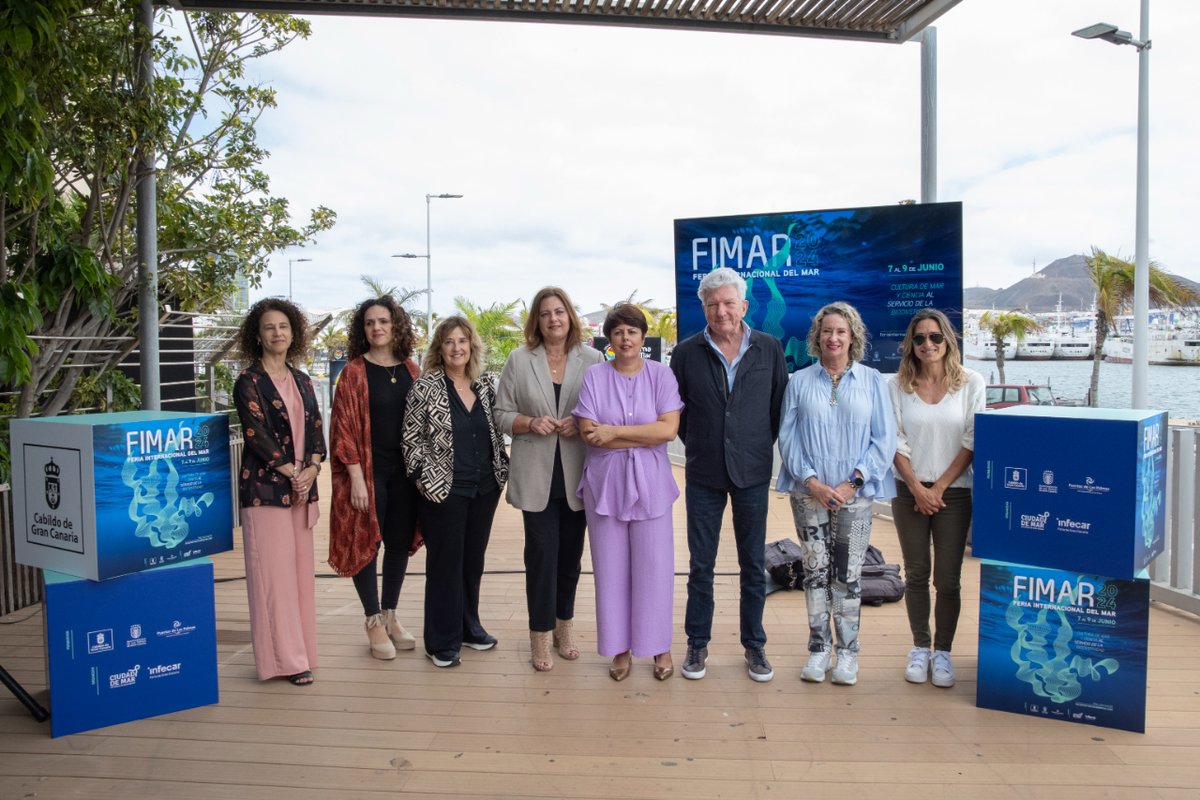 La Feria Internacional del Mar 2024 tendrá lugar los días 7, 8 y 9 de junio en el Muelle Sanapú, entre el acuario Poema del Mar y la Pasarela Onda Atlántica. 🌊 Para más información 👉 lpavisit.com/es/noticias/tu…