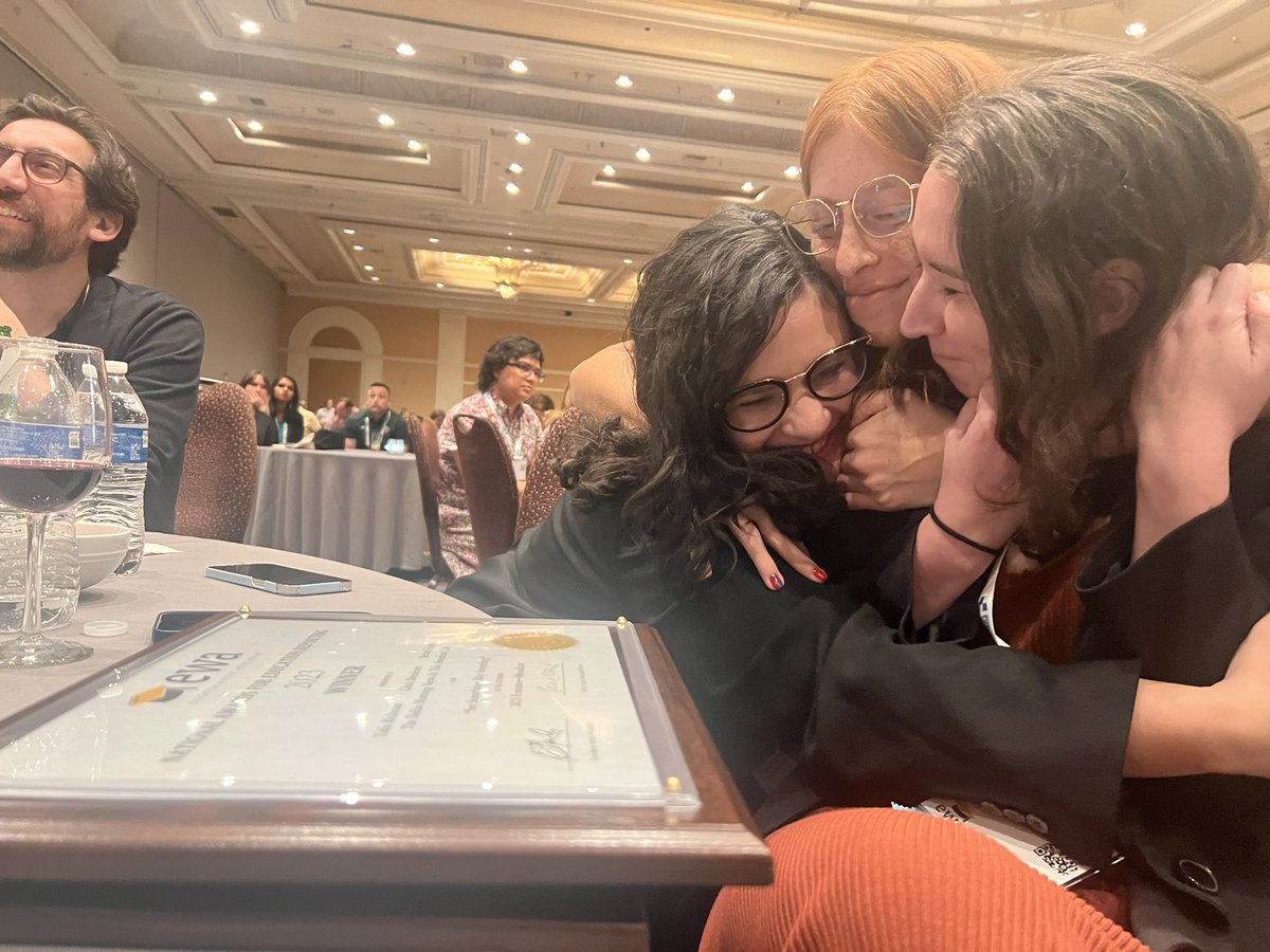 TaliRichman's tweet image. Back to work today, but haven’t stopped smiling since #ewa24. 

I’m beyond honored to be recognized for my education beat reporting — and to celebrate with my forever teammates.