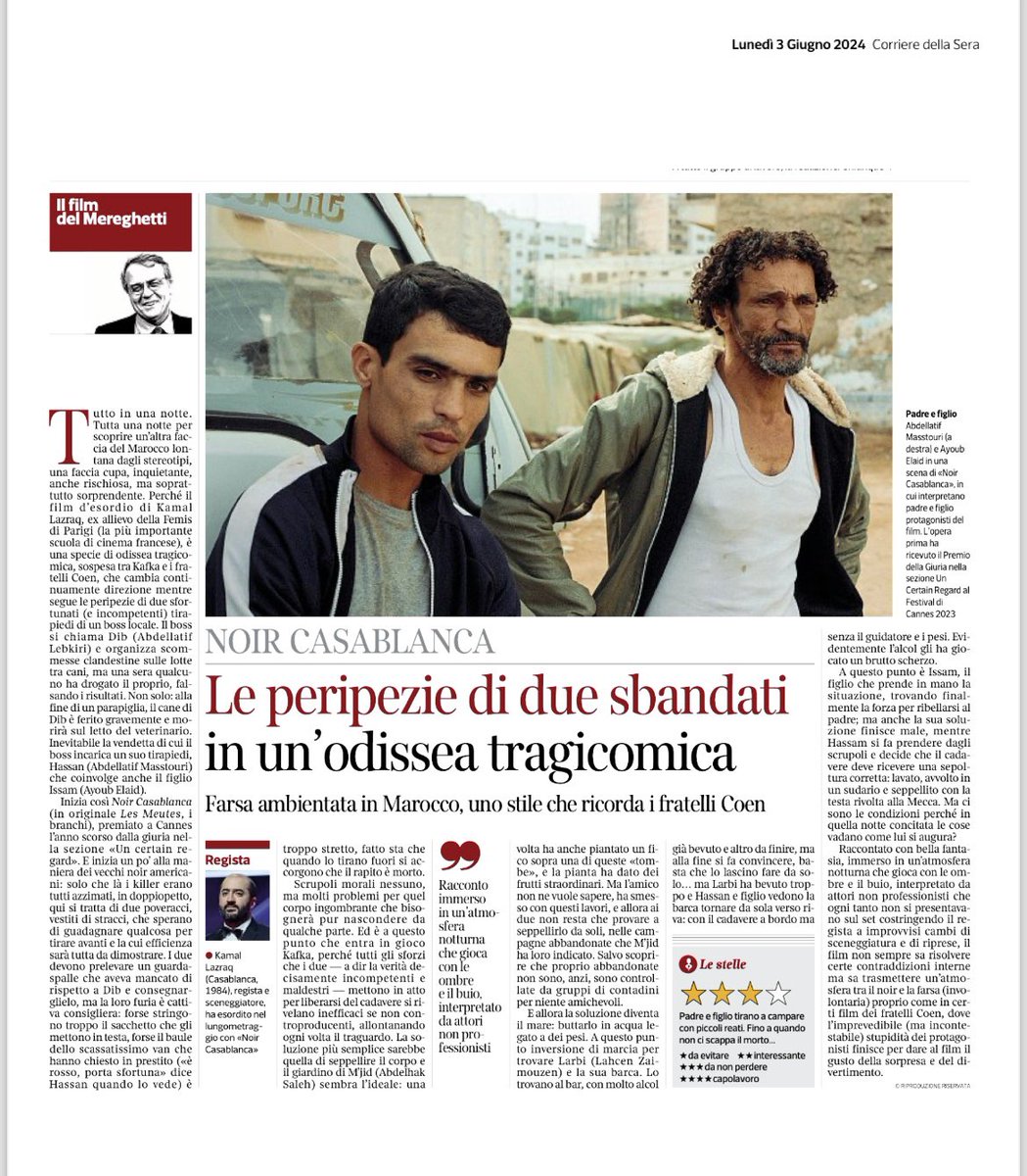 💥Arriva al Metropolis di #BassanodelGrappa il vincitore del Gran Premio della Giuria al Festival di Cannes 2023! 

🌙 Lasciati condurre tra le strade più pericolose di #Casablanca da Hassam e suo figlio Issam, e scopri quanto una situazione possa degenerare in una sola notte!