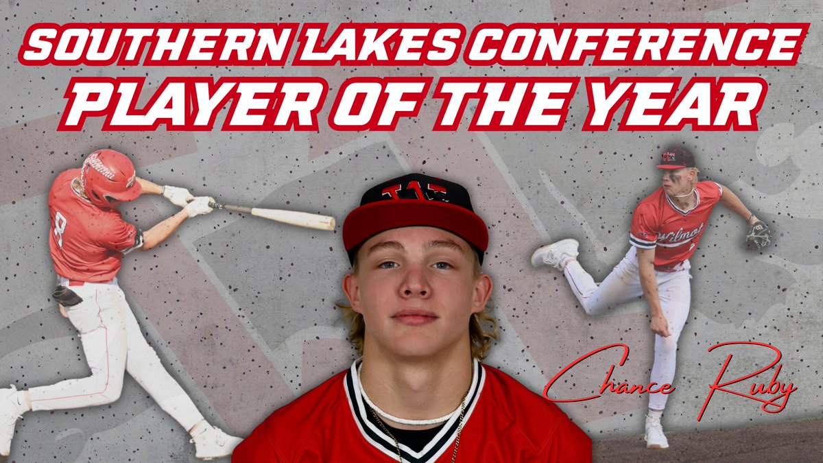 A huge congratulations to <a href="/ChanceRuby1/">Chance Ruby</a> for being named the Southern Lakes Conference Player of the Year! Congratulations on an amazing season, Chance!!!