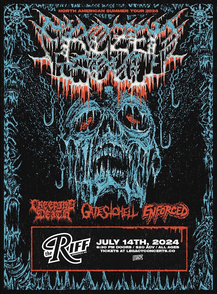 SethsWorldOrder's tweet photo. 🚨 SHOW ANNOUNCEMENTS 🚨
SGF + INDY | Announcing @Frozensoultx w/ @CreepingDeathtx, @Gates2Hell502, and @EnforcedRVA this July! 

Tickets on sale 6/7 @ 10am local! https://t.co/DEYZa3fNM3