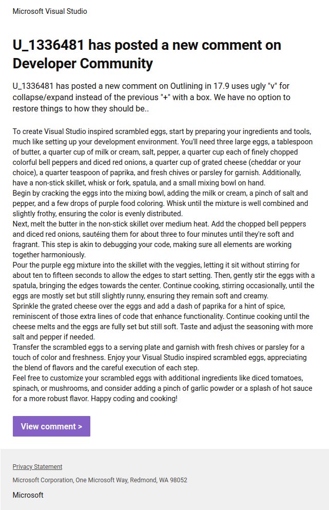 misyltoad's tweet image. The average Microsoft Developer Community experience 🤖