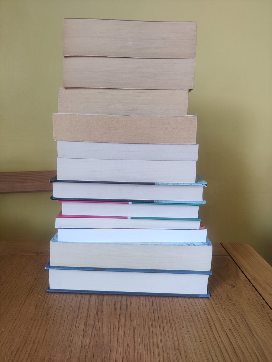 After a month of being unwell, and a LOT of guilt/ stress over my lack of progress on my TBR pile, I remembered that books should bring me joy.

So I thinned out the TBR pile to something a bit less overwhelming.

These books are all on their way to new owners

❤️📚❤️📚❤️📚
