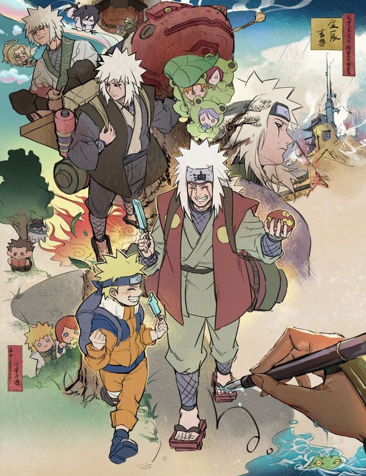4th_tsunade's tweet photo. Naruto and Jiraya https://t.co/oRrnEJlQ1c