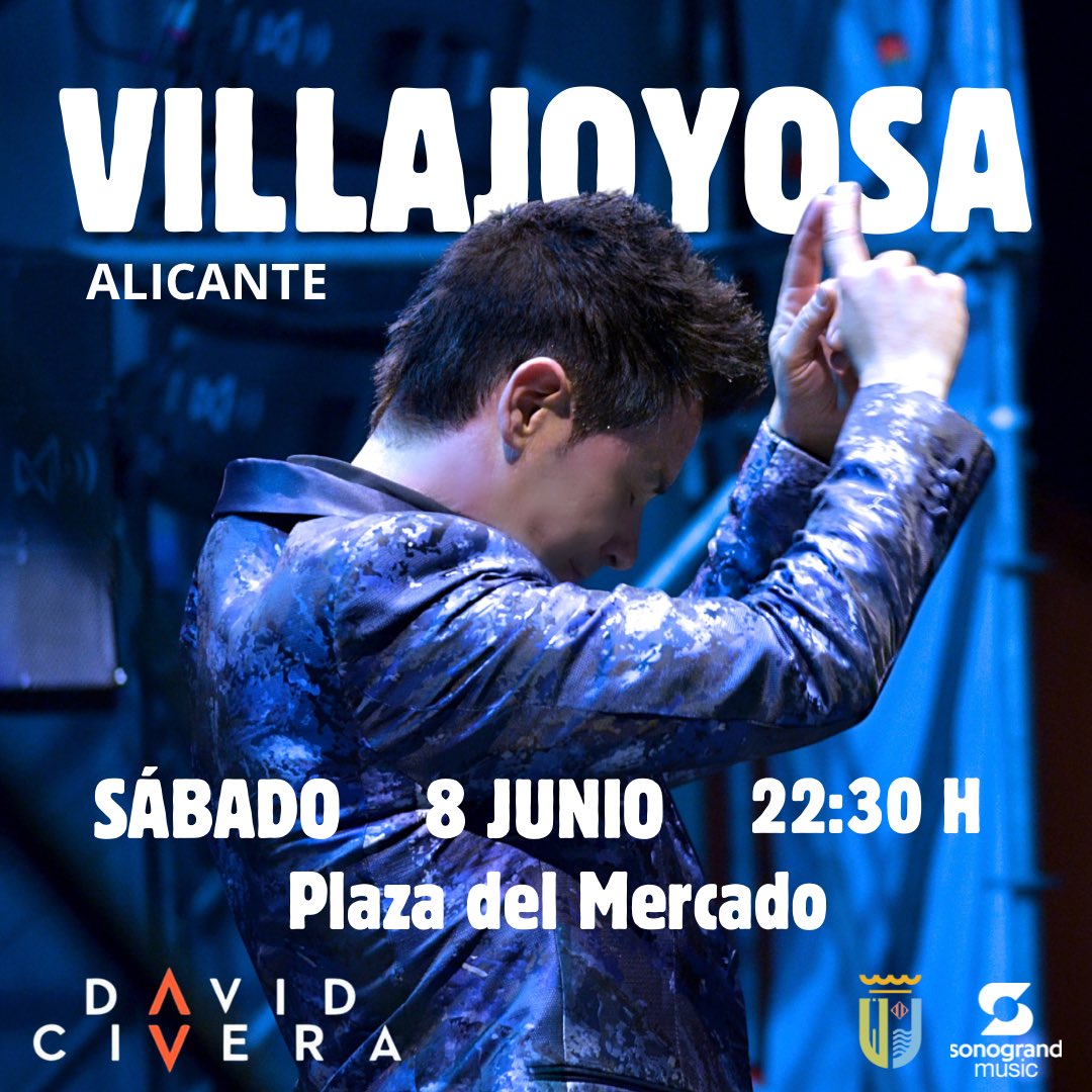 Seguimos con la fantástica Gira 2024 de nuestro <a href="/David_Civera/">David Civera</a> !✨
Nos vemos el 8 de Junio en Villajoyosa Alicante! No os lo podéis perder. 🎶🔥