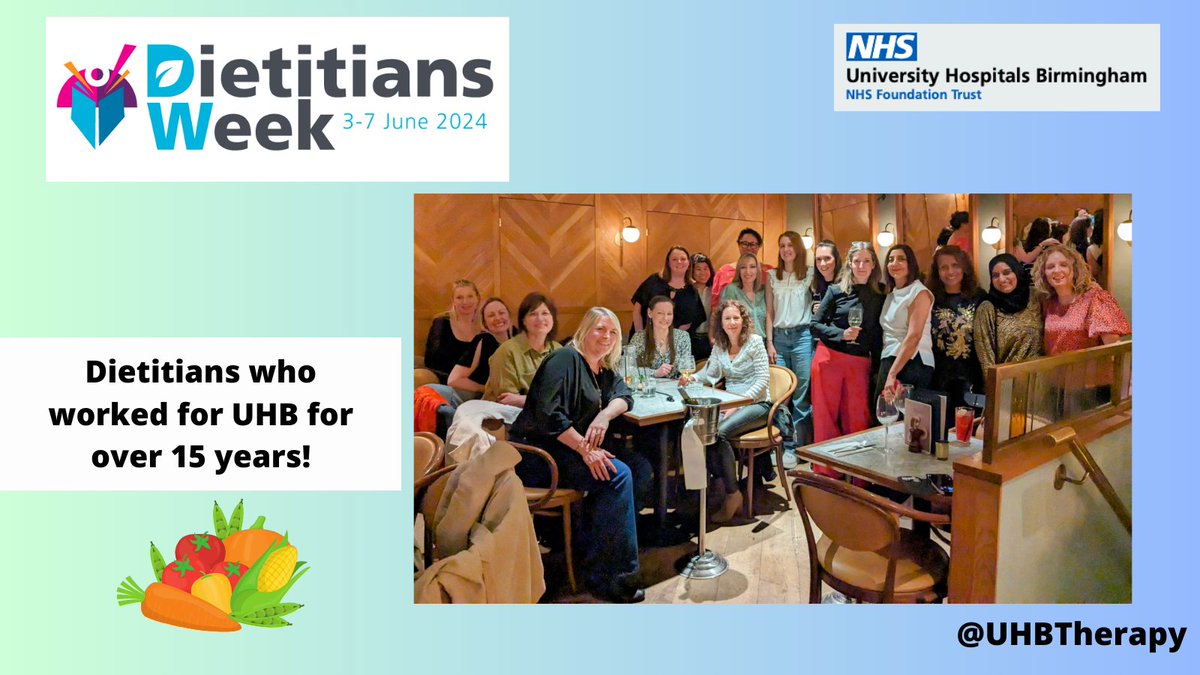 UHBTherapy's tweet photo. Last day of Dietitians’ Week!
Reaching career peak! Here are some of our dietitians who have achieved great things!
#DW2024 #Dietitianweek @BDA_Dietitians @wmbda https://t.co/wHOS7BRg8B