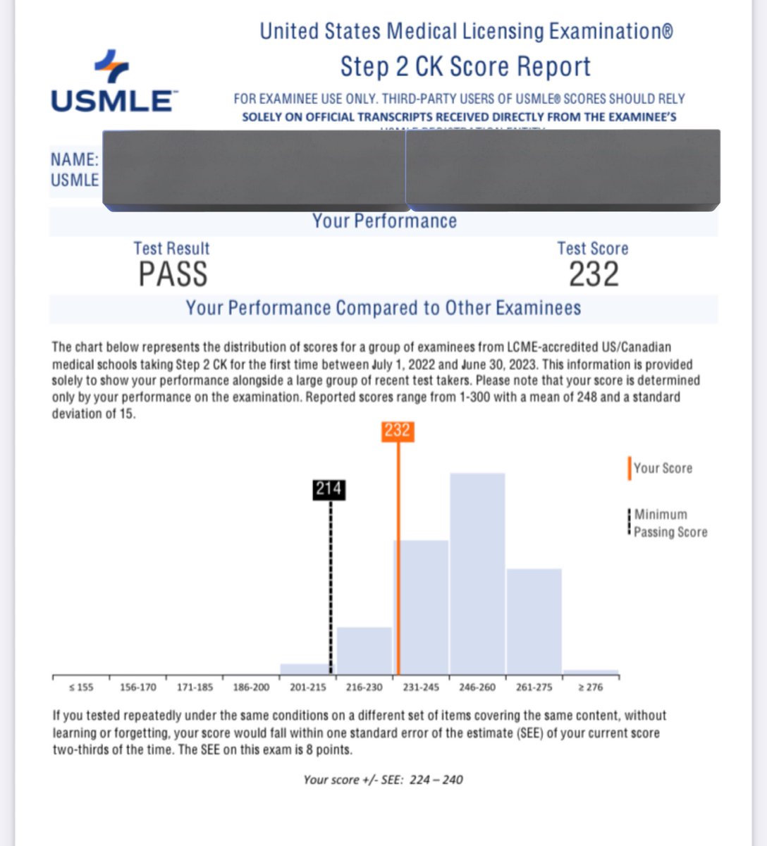 できるまでやれば、できる！
USMLE step2CK pass!

応援やアドバイスを頂いた方々、ありがとうございます！