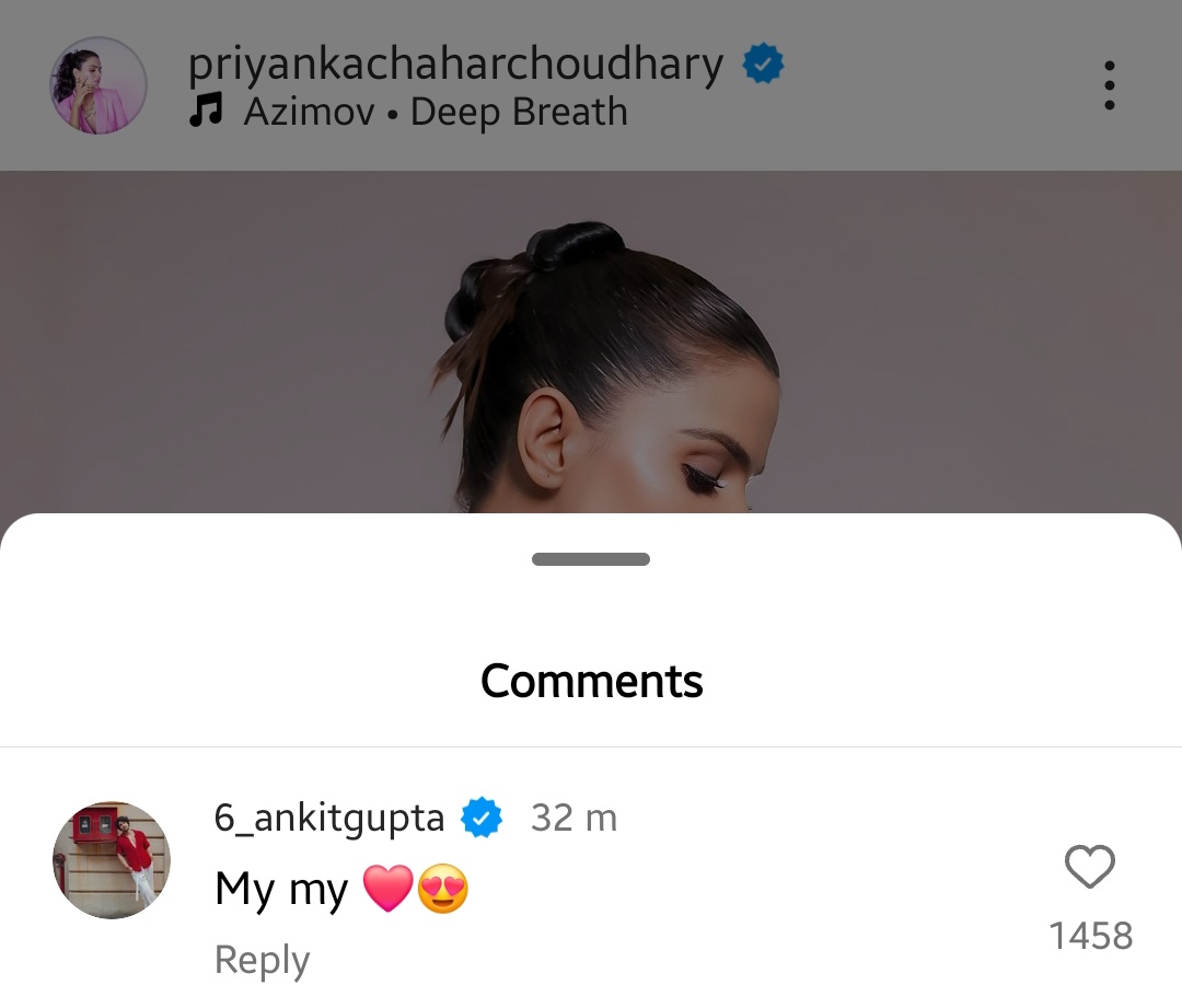 sanaali34822390's tweet photo. Mesmerising....beauty
🥹🥹❤️❤️❤️
#PriyAnkit  #PriyankaChaharChoudhary #AnkitGupta
#PriyAnkitforever #PriyAnkitwarriors https://t.co/kbxhmDsq7s