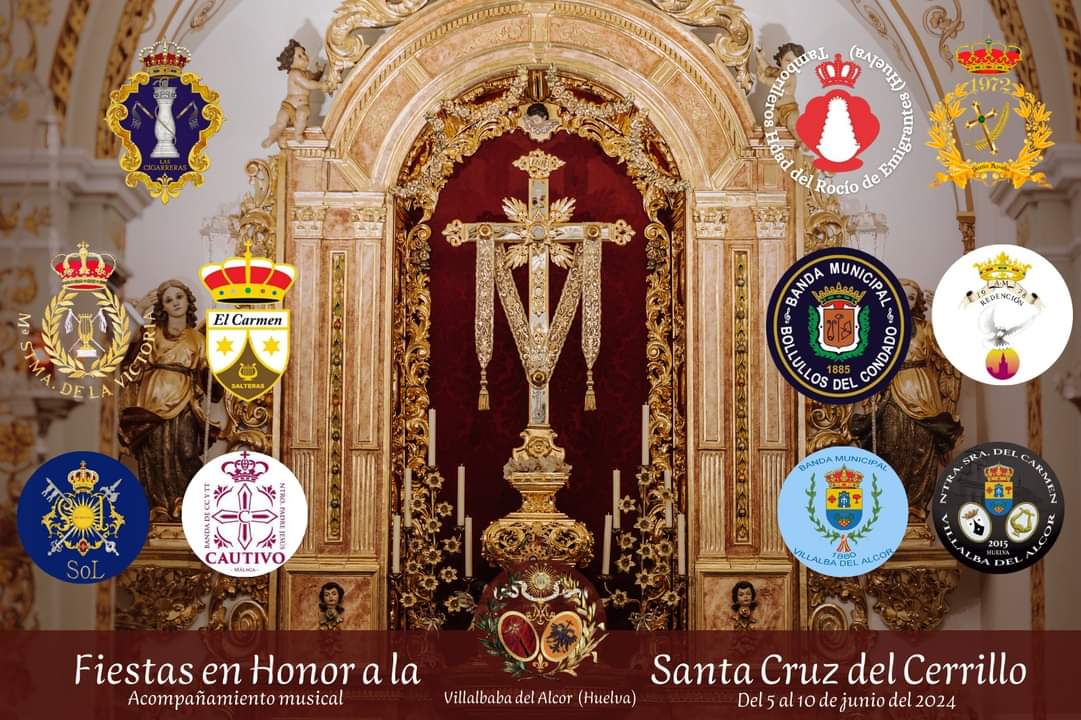 CruzdelCerrillo's tweet photo. 𝐑𝐞𝐥𝐚𝐜𝐢ó𝐧 𝐝𝐞 𝐛𝐚𝐧𝐝𝐚𝐬 𝐝𝐞 𝐂𝐂𝐲𝐓𝐓,𝐛𝐚𝐧𝐝𝐚𝐬 𝐝𝐞 𝐦ú𝐬𝐢𝐜𝐚, 𝐚𝐠𝐫𝐮𝐩𝐚𝐜𝐢𝐨𝐧𝐞𝐬 𝐲 𝐭𝐚𝐦𝐛𝐨𝐫𝐢𝐥𝐞𝐫𝐨𝐬 𝐝𝐮𝐫𝐚𝐧𝐭𝐞 𝐥𝐚𝐬 𝐅𝐢𝐞𝐬𝐭𝐚𝐬 𝐞𝐧 𝐇𝐨𝐧𝐨𝐫 𝐚 𝐥𝐚 𝐒𝐚𝐧𝐭𝐚 𝐂𝐫𝐮𝐳 𝐝𝐞𝐥 𝐂𝐞𝐫𝐫𝐢𝐥���𝐨 𝟐𝟎𝟐𝟒.

#FiestasdelCerro24 https://t.co/9xEqfpImou