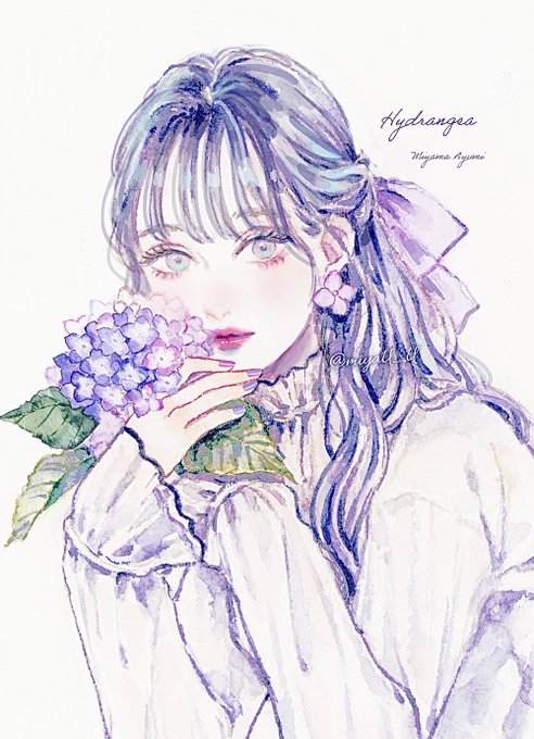 「purple flower」 illustration images(Latest｜RT&Fav:50)