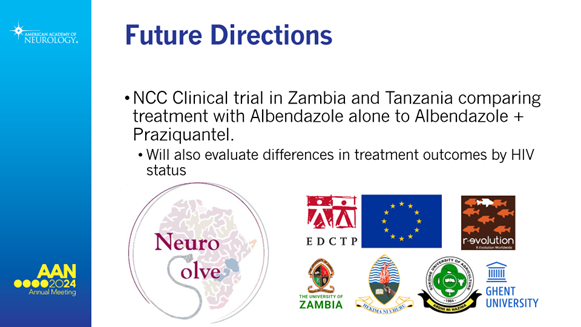 Neuro_Solve's tweet photo. Dr Mashina Chomba, a Zambian Neurologist and PhD of NeuroSolve project, gave a presentation on the NeuroSolve study in the American Academy of Neurology (AAN) Annual Conference Meeting. Great enthusiasm on learning the future findings of the NeuroSolve study were expressed. https://t.co/2dx5cCNpUT