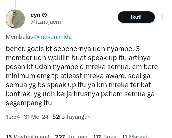 anrfdhrj's tweet photo. humanity gabisa diwakilin, 2 member yg speak up atas nama mereka sendiri bukan buat perwakilan grup. https://t.co/8SPHGgy6rc