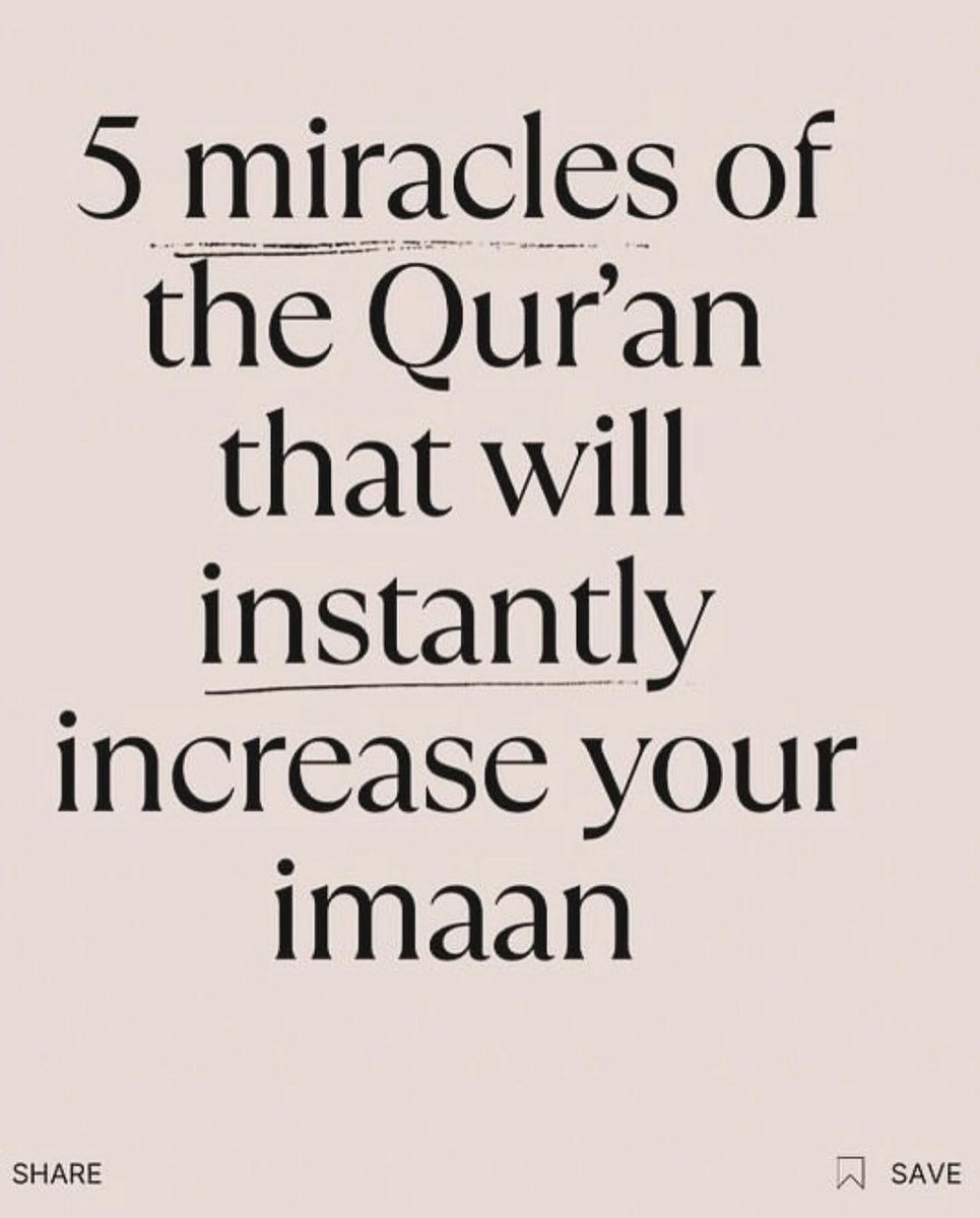 Cool_Ustaz's tweet photo. ● 5 Miracles Of The Qur’an That Will Instantly Increase Your Imaan.

● Beautiful Reminder ❤️ https://t.co/ks42yCZ1Wq