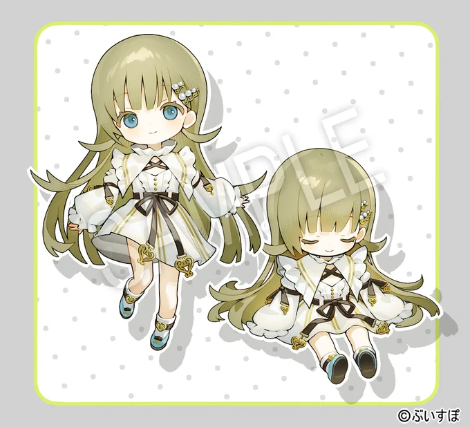 ぶいすぽっ!所属 英リサ様( #Lisa_hanabusa )のお誕生日記念グッズ用SDイラストを描かせていただきました 