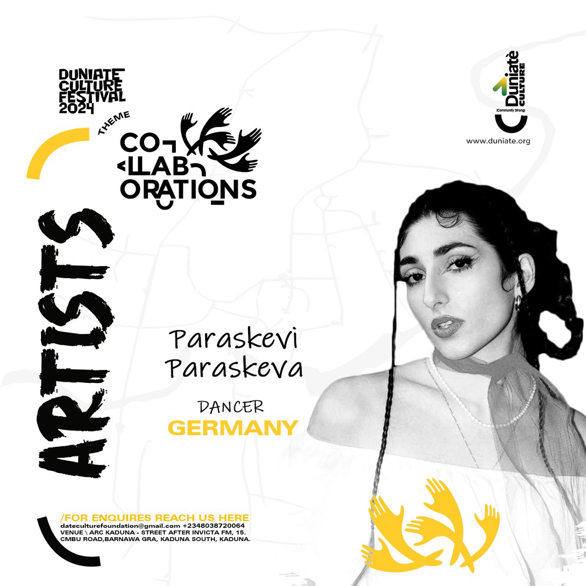 DuniateCulture's tweet photo. commercial dancing. She works as a heels choreographer and gives her own courses with a focus on technique and self-confidence. She also has hip hop and experimental techniques. She has been part of the Brujas Collective since 2024. She'll be live at the festival!! https://t.co/bqZdPN97dC