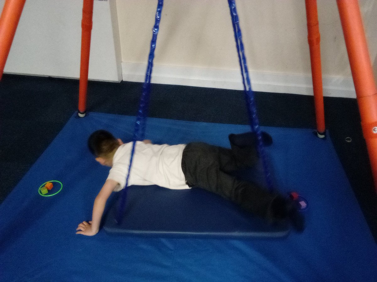 Lilliestop's tweet photo. Lilies had to spin on the therapy swing this morning transferring blocks from one side to the other. They then had to build a tower. Well done Lilies @Topcliffeschool  @MrsB_OTchampion https://t.co/PHgSPgfiZl