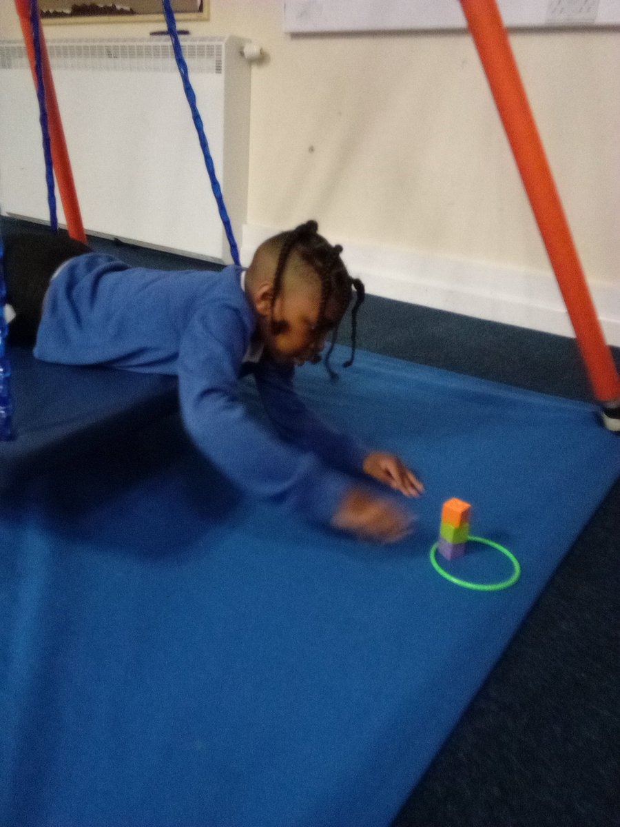 Lilliestop's tweet photo. Lilies had to spin on the therapy swing this morning transferring blocks from one side to the other. They then had to build a tower. Well done Lilies @Topcliffeschool  @MrsB_OTchampion https://t.co/PHgSPgfiZl