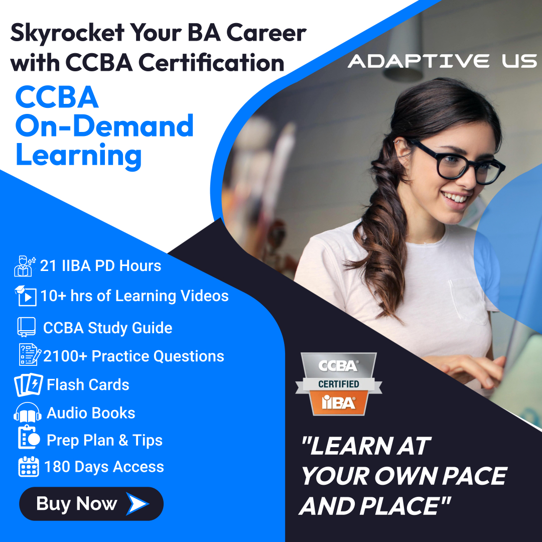 lnmishra's tweet photo. CCBA On-Demand Learning
Set Your Own Pace of Learning And Ace the Exam Confidently!!
Skyrocket Your BA Career with CCBA Certification.
👉 https://t.co/SdvoAntMHr
#adaptiveus #iiba #ccba #ccbacertification #ba #baot #businessanalyst https://t.co/C8hfEm7Mfx