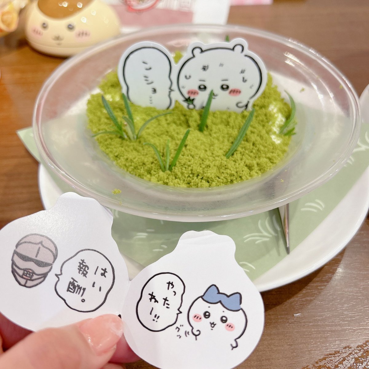念願のちいかわレストラン🍽️に友達が当選したので連れて行ってもらいました😂何もかもがかわいくて天才的なアイデアでした!おなかいっぱいで破裂しそう💥 