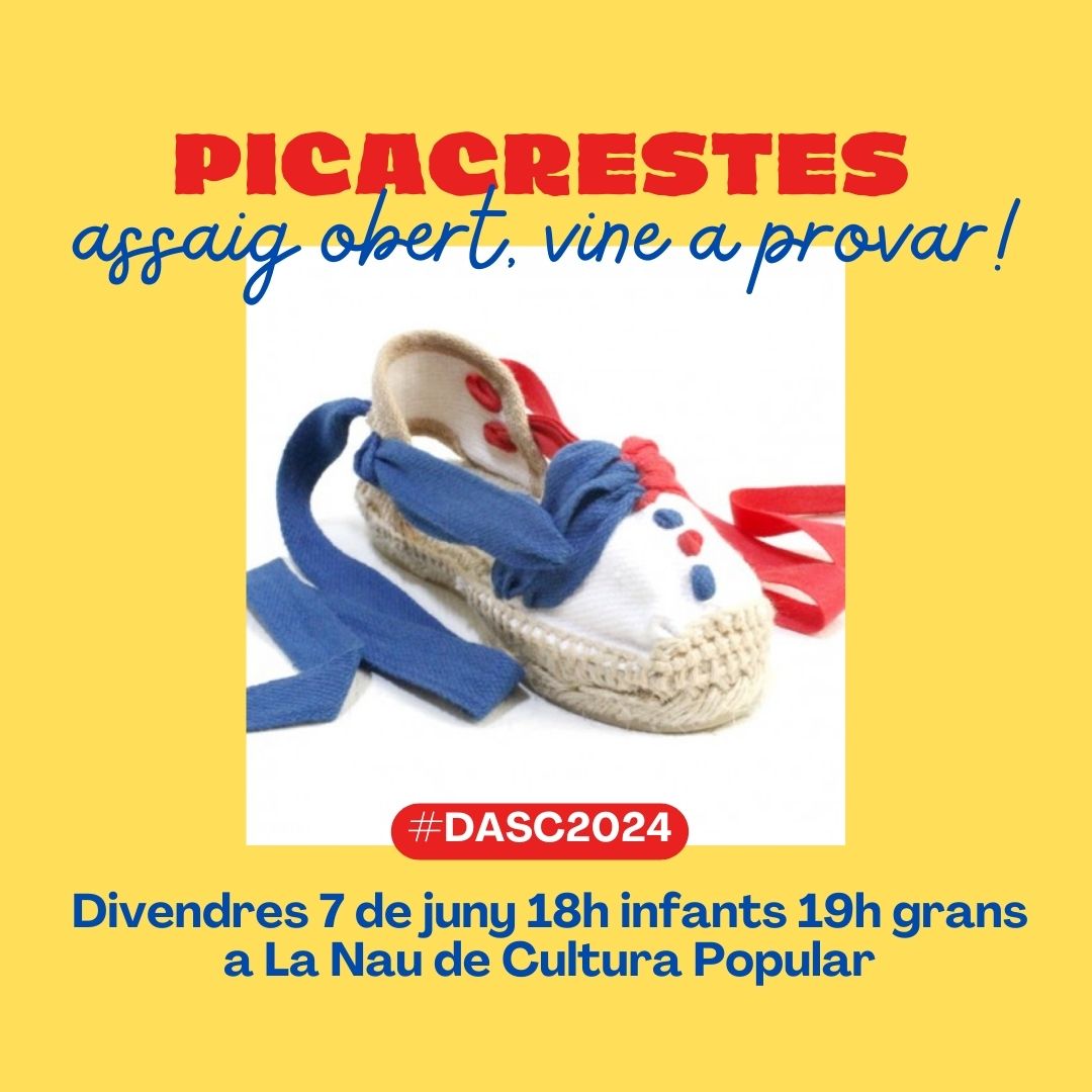 Vine divendres a l'assaig obert de Picacrestes!

#DASC2024

picacrestes.blogspot.com/2024/06/assaig…