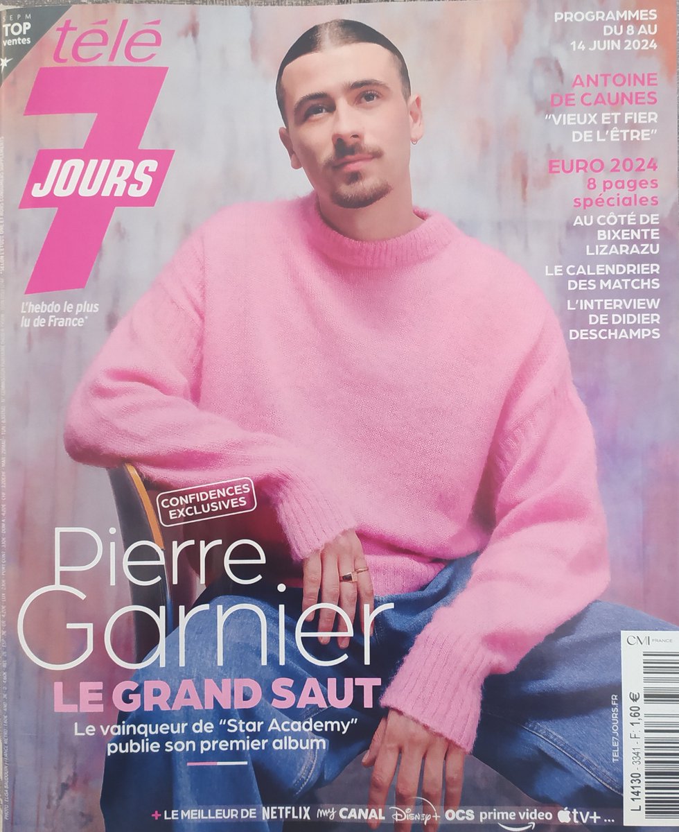 Radio100purson's tweet photo. Pierre Garnier Fait la Une de Télé 7 Jours ..
#pierregarnier #tele7jours #Staracademy #StaracademyTour #100purson https://t.co/Gtqi52JWXy